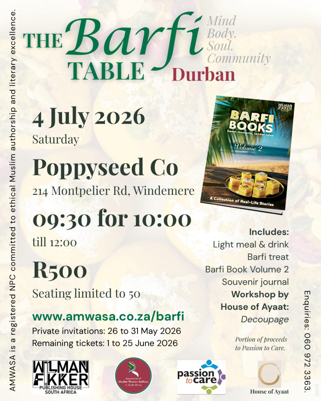 Barfi Books launch — Durban