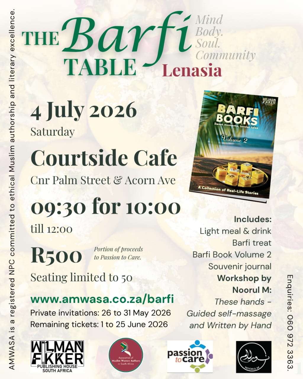 Barfi Books launch — Lenasia