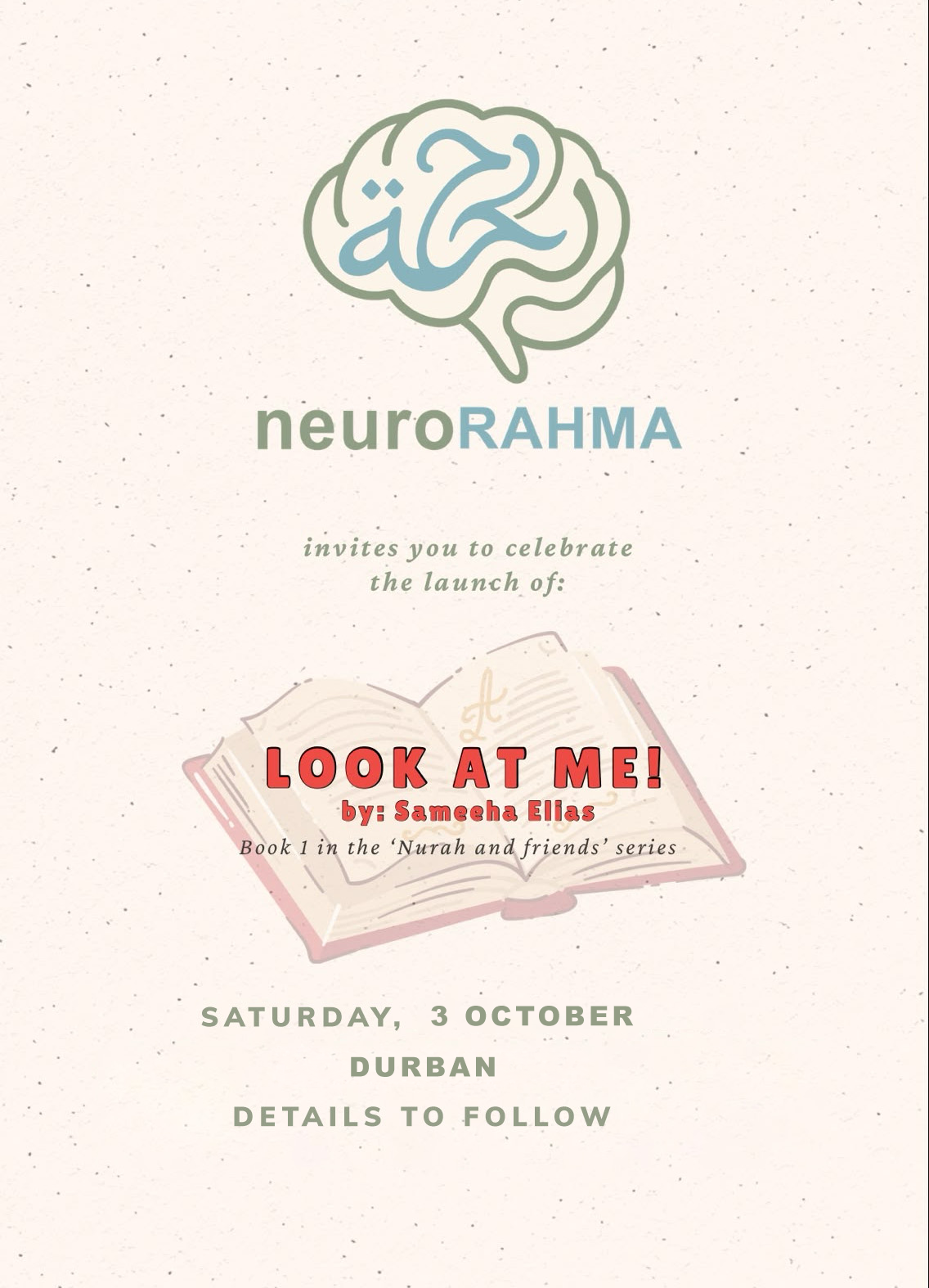 Look at Me! launch — Durban · 3 October